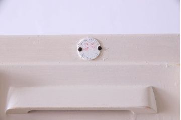 アンティーク家具　お洒落なペイントが素敵なキッチンキャビネット(収納棚、食器棚)