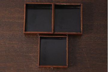 アンティーク家具　漆塗り!庄内産　総欅材でつくられた小引き出し(印箱、小物収納)