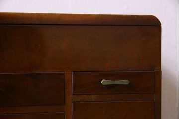 アンティーク雑貨　昭和レトロ　古い木製の裁縫箱(小引き出し、小物収納)