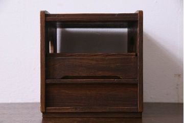 レトロ家具　桑材　桐材　昭和レトロの小引き出し(煙草盆、小物収納)
