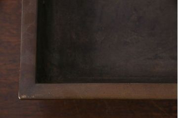 アンティーク雑貨　古民具・骨董　銅製　大日本文政年整民鋳銘入り　龍鳳凰水盤