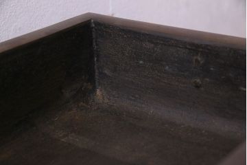 アンティーク雑貨　古民具・骨董　銅製　大日本文政年整民鋳銘入り　龍鳳凰水盤