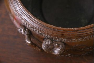 アンティーク雑貨　古民具・骨董　晴雲(原惣右衛門)作　斑紫銅香炉