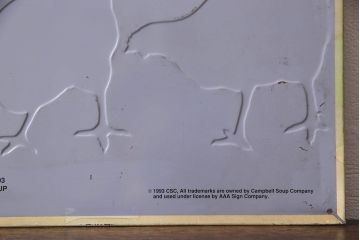 アンティーク雑貨　アメリカビンテージ　1990年頃　古びた風合いが味わい深い鉄製看板