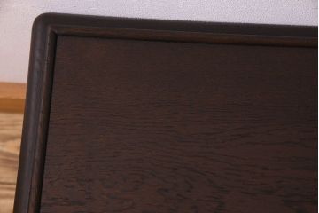 アンティーク雑貨　ナラ材　シックで落ち着きのあるサイドテーブル(花台、飾り台)