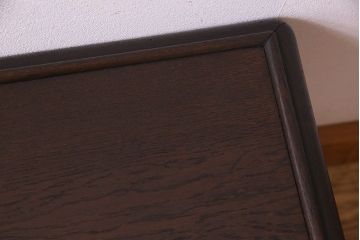 アンティーク雑貨　ナラ材　シックで落ち着きのあるサイドテーブル(花台、飾り台)