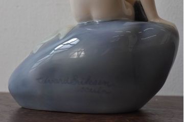 アンティーク雑貨　ロイヤルコペンハーゲン(ROYAL COPENHAGEN)　リトル・マーメイド　人魚像(置物)