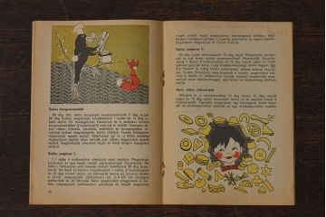 アンティーク雑貨　ビンテージ　1960年頃　ハンガリー製　レトロな雑誌(古書、英字本)(1)