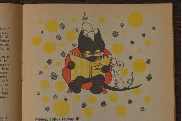 アンティーク雑貨　ビンテージ　1960年頃　ハンガリー製　レトロな雑誌(古書、英字本)(1)