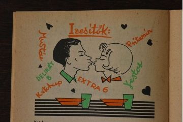 アンティーク雑貨　ビンテージ　1960年頃　ハンガリー製　レトロな雑誌(古書、英字本)(2)