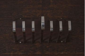 アンティーク雑貨　ビンテージ　デンマーク製　ペーパーナプキンホルダー・ステンレススチール