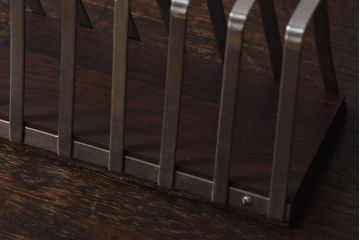 アンティーク雑貨　ビンテージ　デンマーク製　ペーパーナプキンホルダー・ステンレススチール