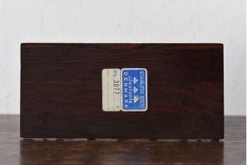 アンティーク雑貨　ビンテージ　デンマーク製　ペーパーナプキンホルダー・ステンレススチール