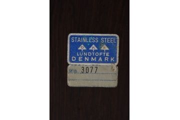 アンティーク雑貨　ビンテージ　デンマーク製　ペーパーナプキンホルダー・ステンレススチール