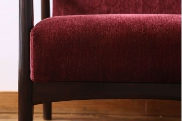 松本民芸家具　77型 曲肘　ビンテージアームチェア(1人掛けソファ)(定価23万)