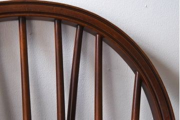 中古　ビンテージ　秋田木工　背もたれがお洒落なスティックバックチェア(椅子)(1)