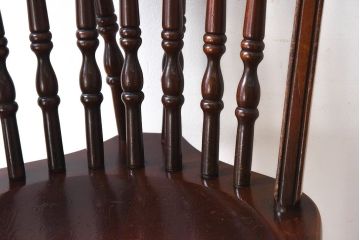 中古　ビンテージ　秋田木工　背もたれがお洒落なスティックバックチェア(椅子)(1)