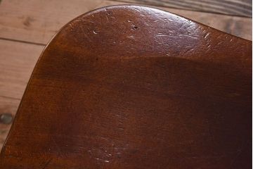 中古　ビンテージ　秋田木工　背もたれがお洒落なスティックバックチェア(椅子)(1)