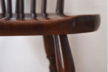 中古　ビンテージ　秋田木工　背もたれがお洒落なスティックバックチェア(椅子)(1)