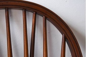 中古　ビンテージ　秋田木工　背もたれがお洒落なスティックバックチェア(椅子)(2)
