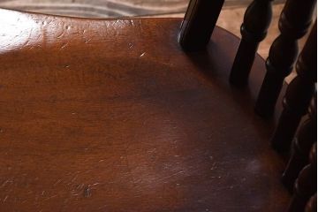 中古　ビンテージ　秋田木工　背もたれがお洒落なスティックバックチェア(椅子)(2)