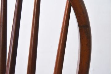 中古　ビンテージ　秋田木工　背もたれがお洒落なスティックバックチェア(椅子)(2)