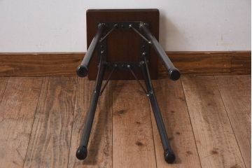 アンティーク雑貨　ラフジュ工房オリジナル　シンプルで使いやすい角ハイスツール(椅子、チェア、イス)