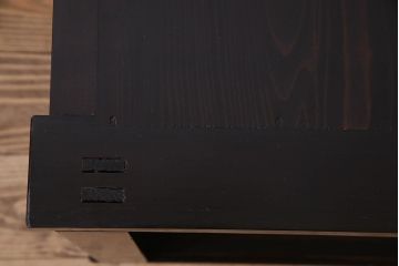 【0様ご成約済み】古民具・骨董　六尺　縦桟引き戸の収納箪笥ローボード(水屋箪笥、リビングボード、テレビボード、テレビ台、キャビネット、収納棚)