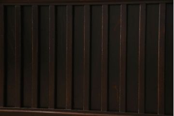 【0様ご成約済み】古民具・骨董　六尺　縦桟引き戸の収納箪笥ローボード(水屋箪笥、リビングボード、テレビボード、テレビ台、キャビネット、収納棚)