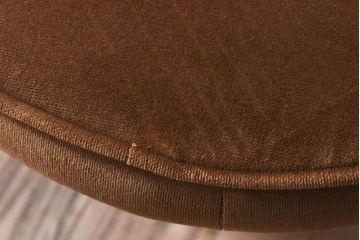 北欧家具　チーク材　フォルムがかわいらしい　クッションスツール