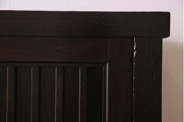 アンティーク家具　古民具・骨董　六尺　明治大正期　前面檜材!収納箪笥サイドボード(水屋箪笥)