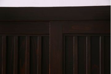 アンティーク家具　古民具・骨董　六尺　明治大正期　前面檜材!収納箪笥サイドボード(水屋箪笥)