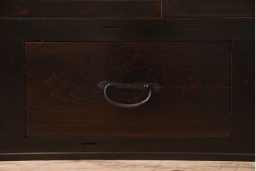 アンティーク家具　古民具・骨董　六尺　明治大正期　前面檜材!収納箪笥サイドボード(水屋箪笥)