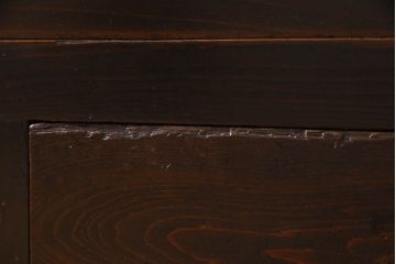アンティーク家具　古民具・骨董　六尺　明治大正期　前面檜材!収納箪笥サイドボード(水屋箪笥)