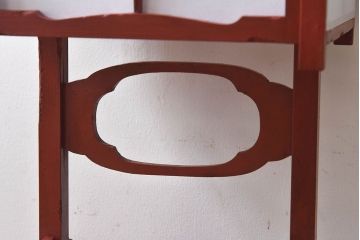 アンティーク雑貨　希少!朱塗りが魅力的な江戸時代の行灯(フロアスタンド)