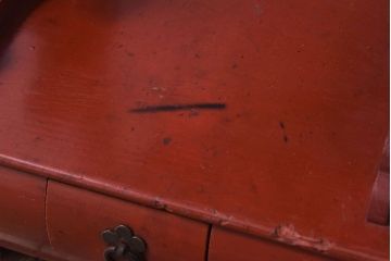 アンティーク雑貨　希少!朱塗りが魅力的な江戸時代の行灯(フロアスタンド)