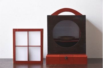 アンティーク雑貨　大正～昭和期　和モダンスタイル　有明行灯(スタンド)