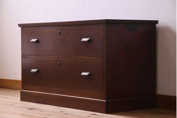 レトロ家具　昭和レトロ　落ち着いた雰囲気が素敵なローボード(ローチェスト、引き出し、テレビ台)