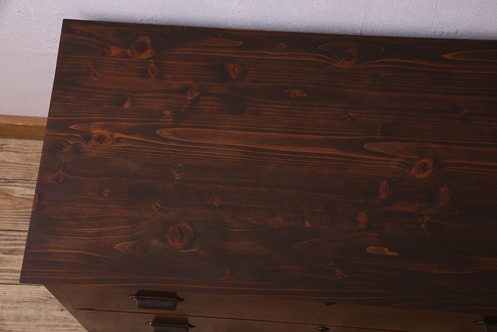 レトロ家具　昭和レトロ　落ち着いた雰囲気が素敵なローボード(ローチェスト、引き出し、テレビ台)