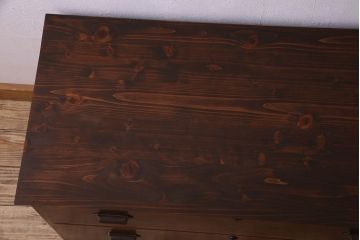 レトロ家具　昭和レトロ　落ち着いた雰囲気が素敵なローボード(ローチェスト、引き出し、テレビ台)