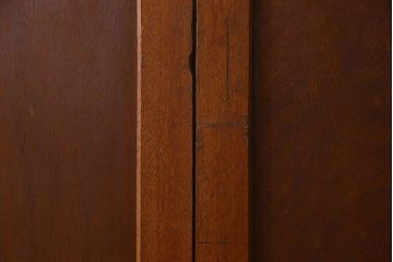 ダイヤガラス入り　昭和レトロのガラス引き戸(ガラス戸)2枚組