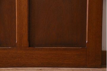 ダイヤガラス入り　昭和レトロのガラス引き戸(ガラス戸)2枚組