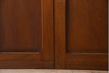 ダイヤガラス入り　昭和レトロのガラス引き戸(ガラス戸)2枚組