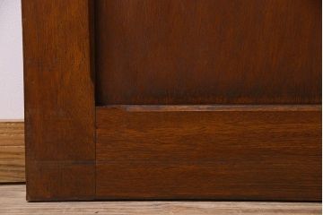 ダイヤガラス入り　昭和レトロのガラス引き戸(ガラス戸)2枚組