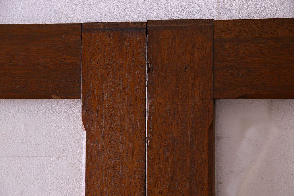 クリアガラス入り　昭和レトロのガラス引き戸(ガラス戸)4枚組(1)