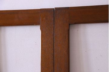 クリアガラス入り　昭和レトロのガラス引き戸(ガラス戸)4枚組(1)