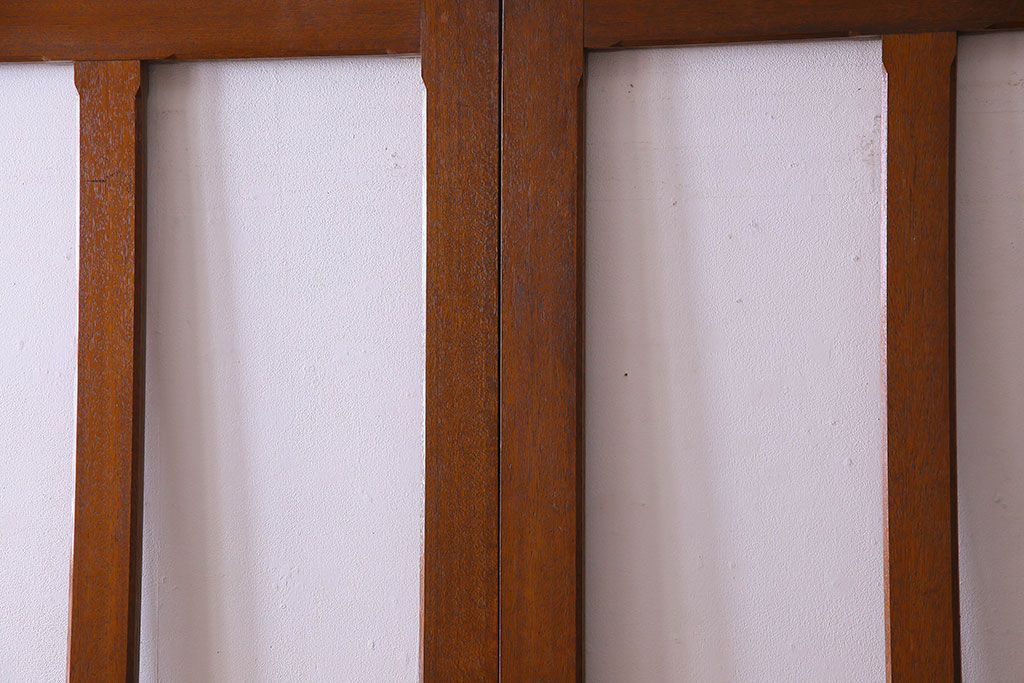 クリアガラス入り　昭和レトロのガラス引き戸(ガラス戸)4枚組(1)