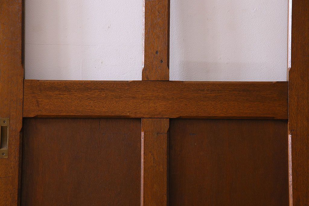 クリアガラス入り　昭和レトロのガラス引き戸(ガラス戸)4枚組(1)