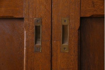 クリアガラス入り　昭和レトロのガラス引き戸(ガラス戸)4枚組(1)