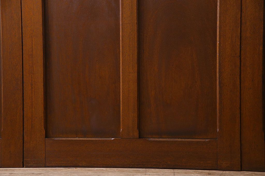 クリアガラス入り　昭和レトロのガラス引き戸(ガラス戸)4枚組(1)